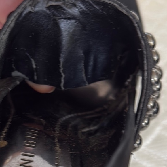 Gianni Bini Black Mary-Jane Studded Heels - Picture 11 of 11